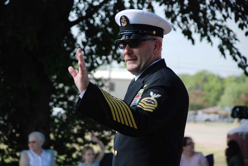 photo of veteran in July 4, 2012 Parade